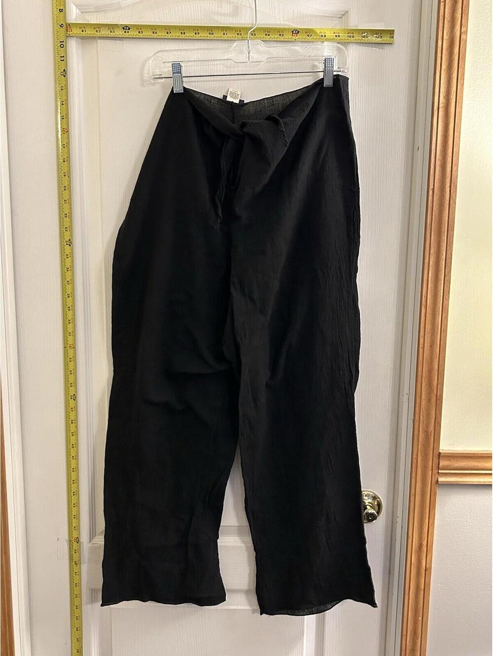 Cherokee Swim Womens Cotton Blend Stretch Knit Swimwear Coverup Pants Size M